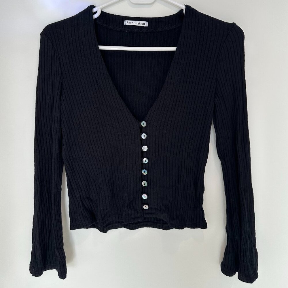 Reformation Gellar Knit Top